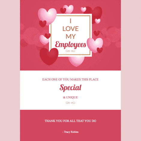 Valentine to Employees 2